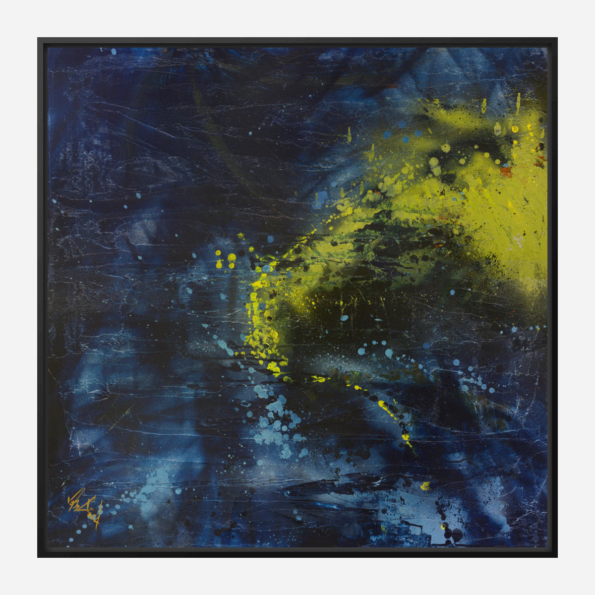 Bluegreen Artist Enhanced Canvas Print