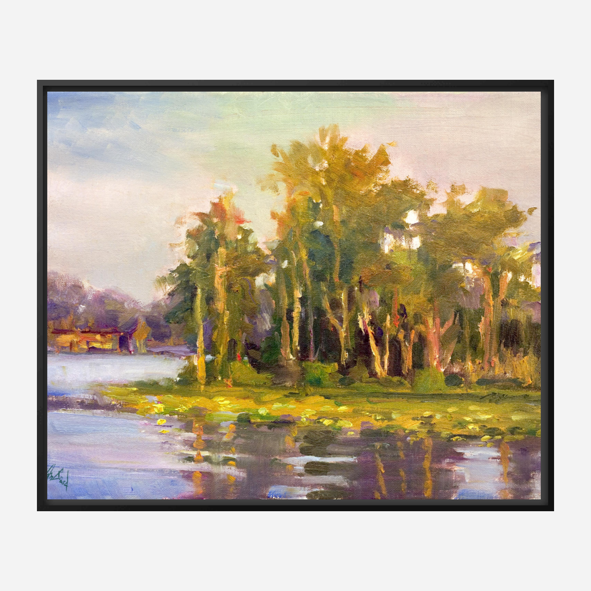 Bright Island Artist Enhanced Canvas Print