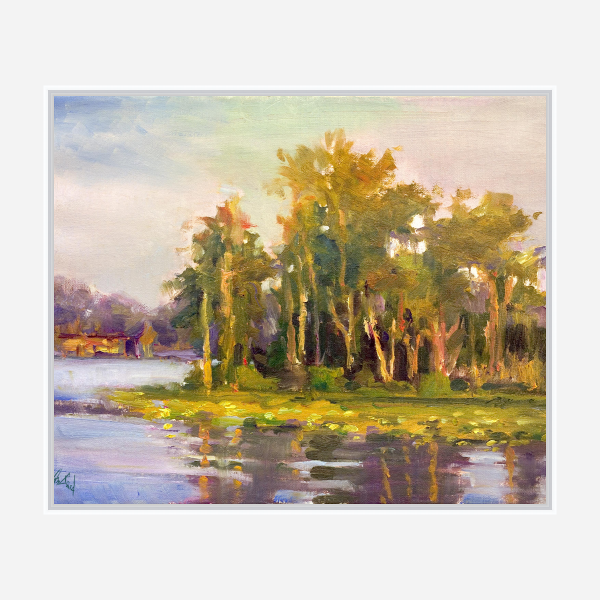 Bright Island Artist Enhanced Canvas Print