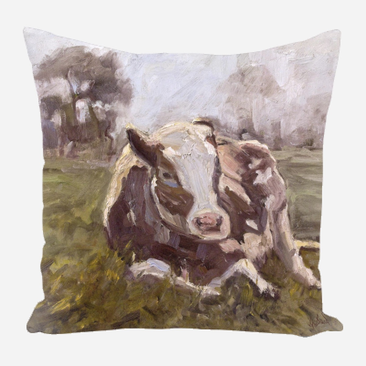 Brown Cow Pillow