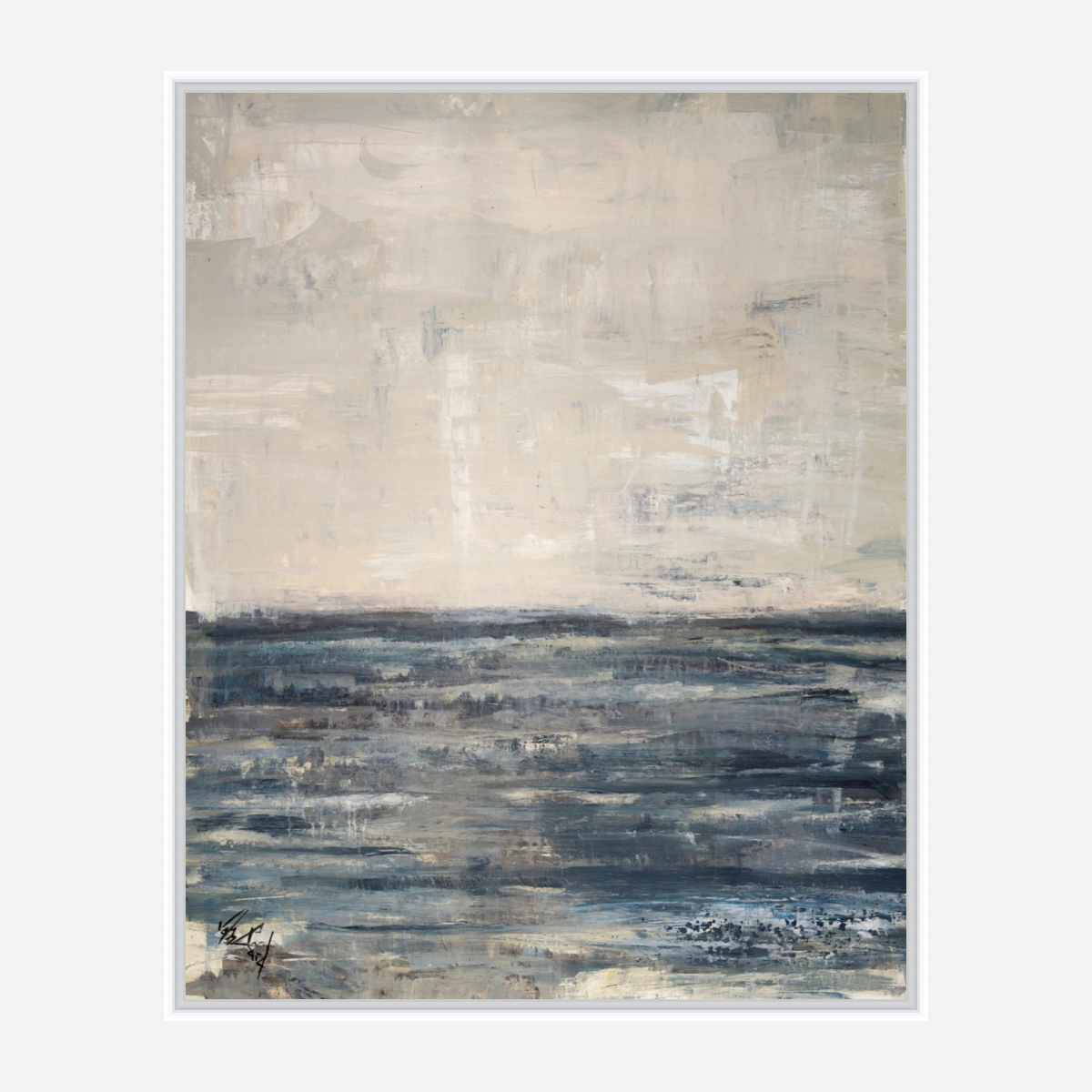 Calm Sea Artist Enhanced Canvas Print