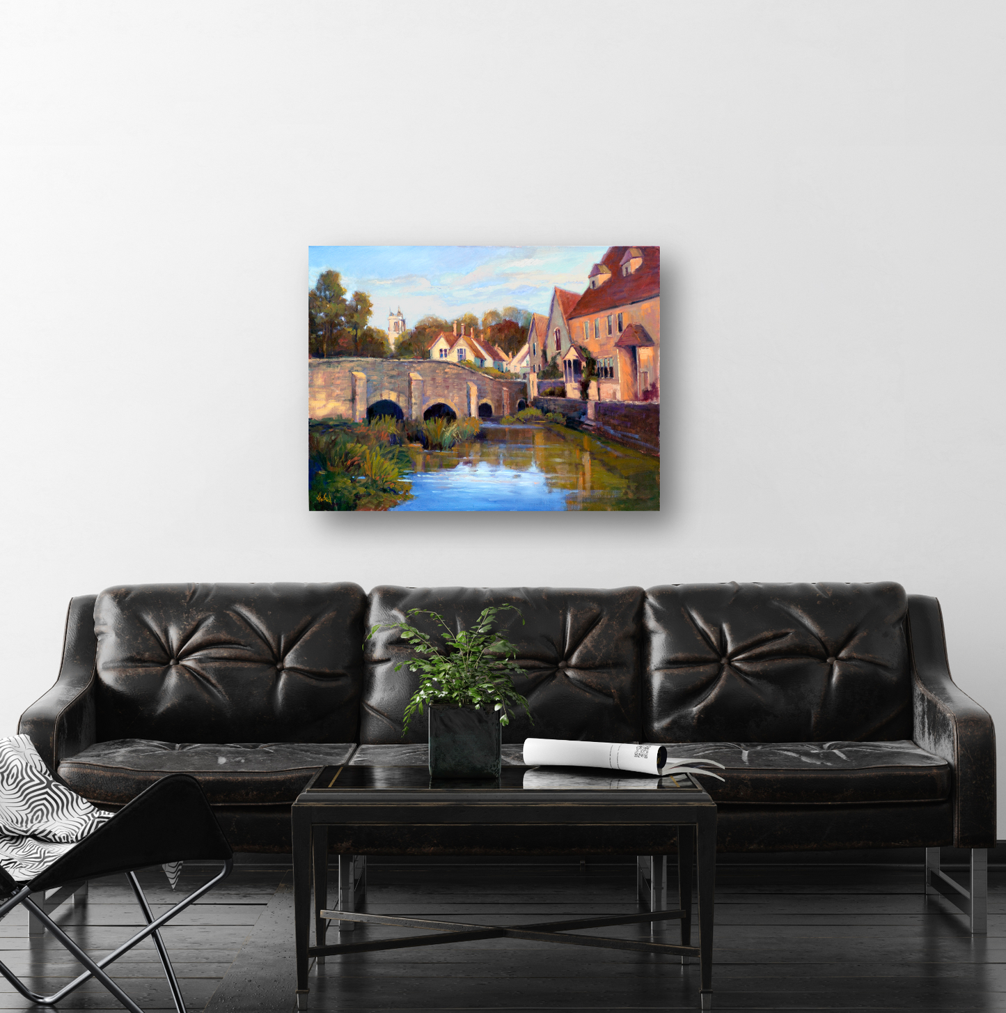 Castle Combe Artist Enhanced Canvas Print