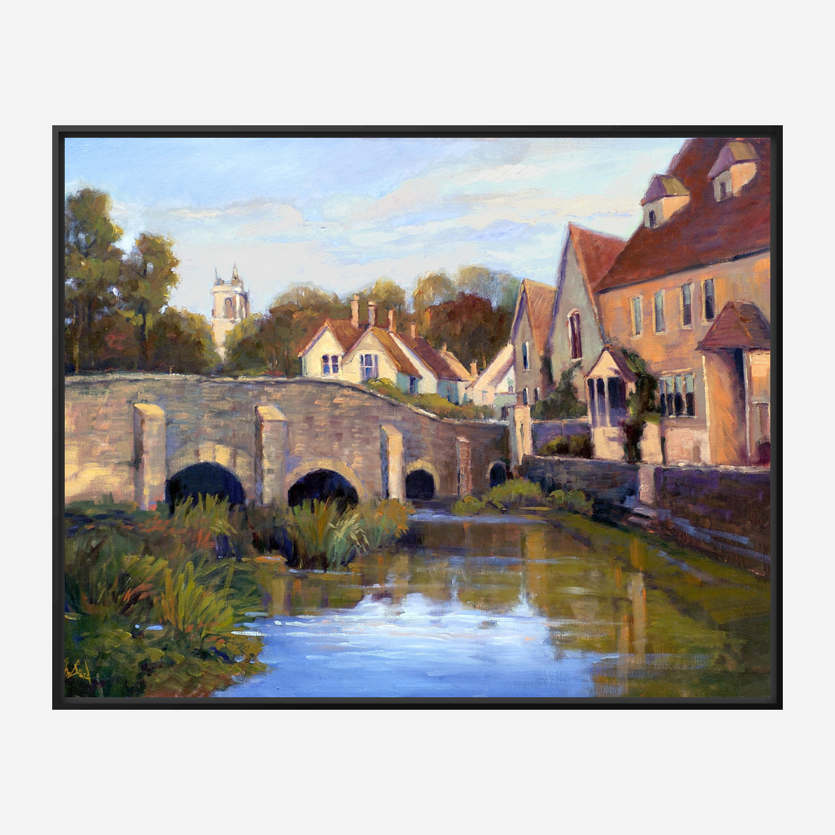 Castle Combe Artist Enhanced Canvas Print