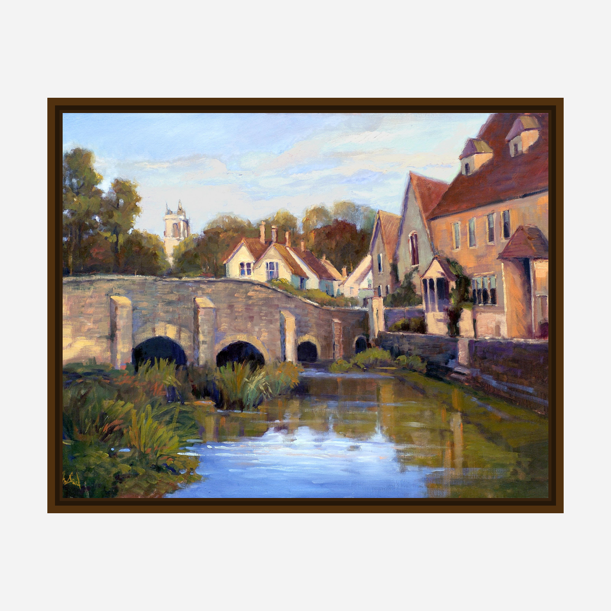 Castle Combe Artist Enhanced Canvas Print