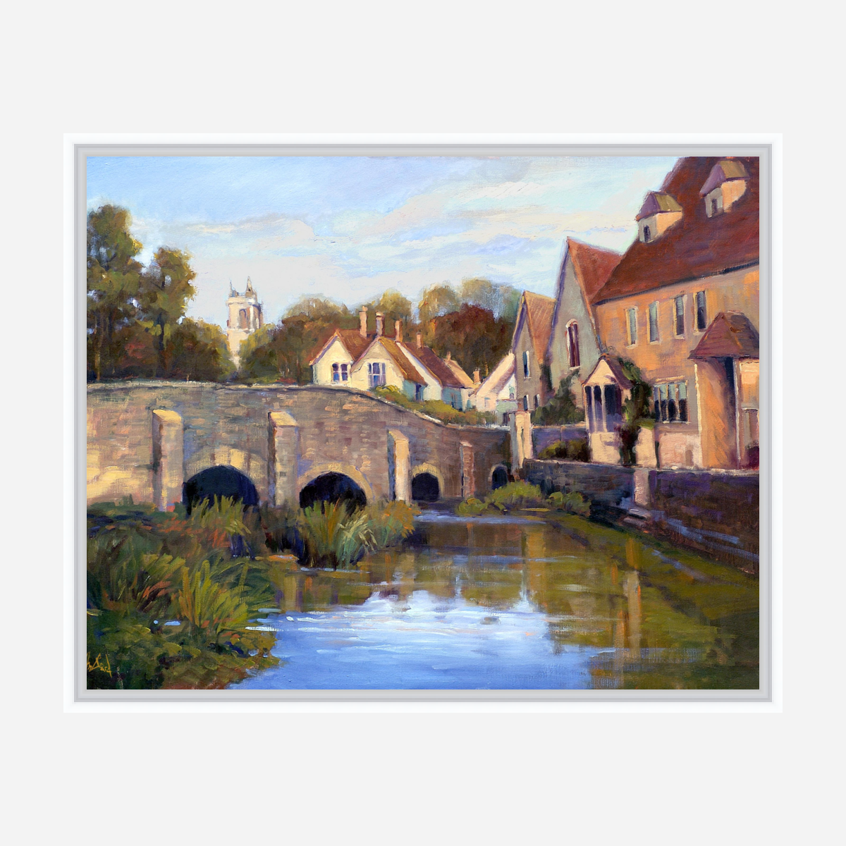 Castle Combe Artist Enhanced Canvas Print