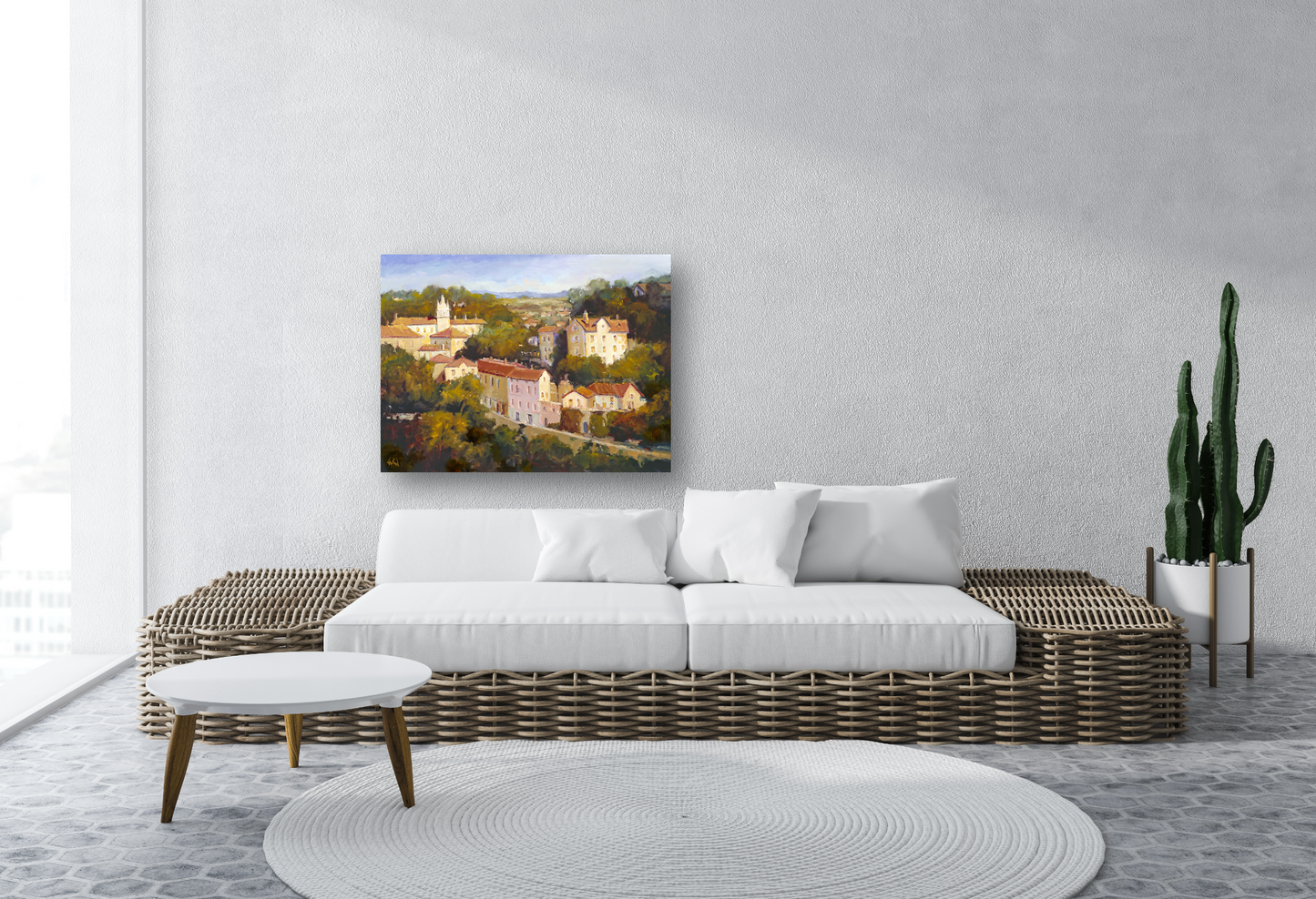 Castle Isle Artist Enhanced Canvas Print