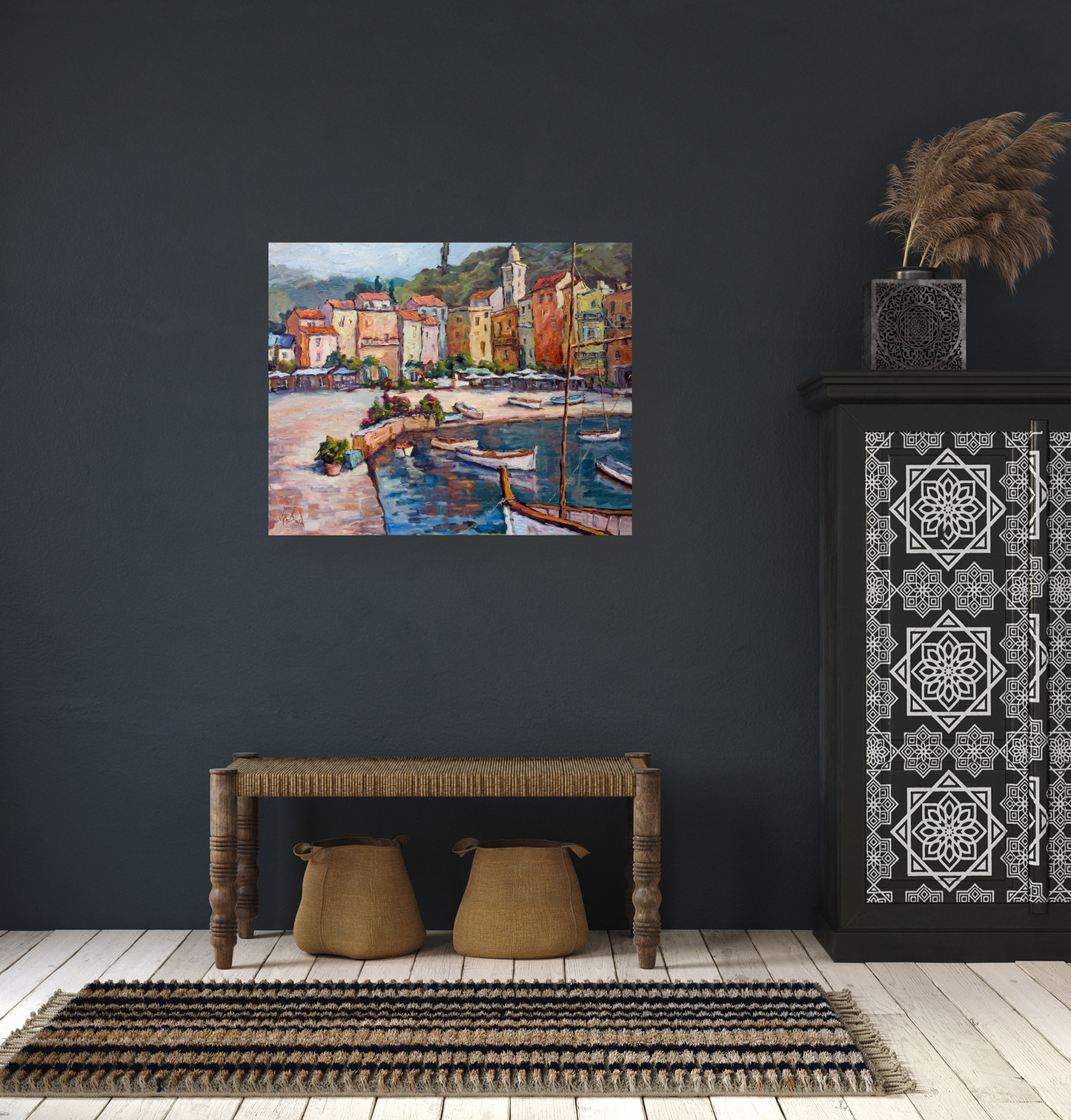 Cinque Terre Enhanced Canvas Print