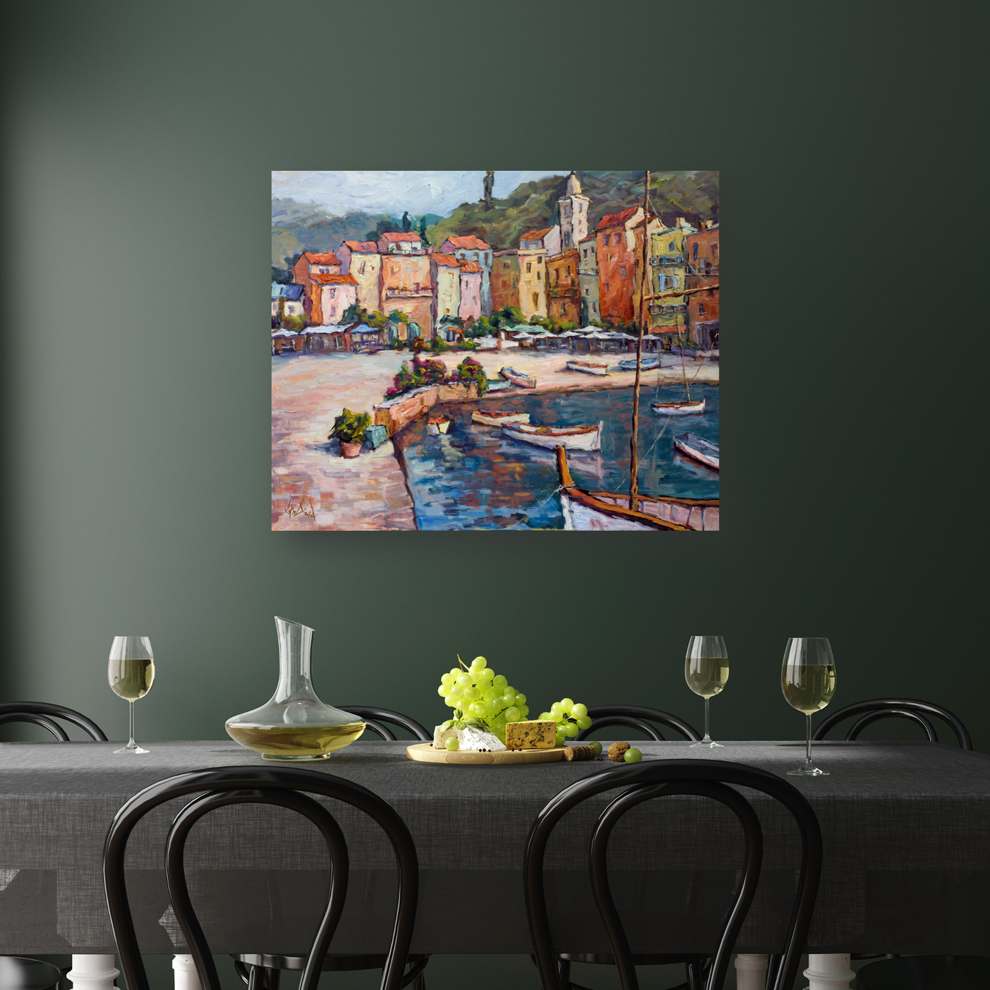 Cinque Terre Enhanced Canvas Print