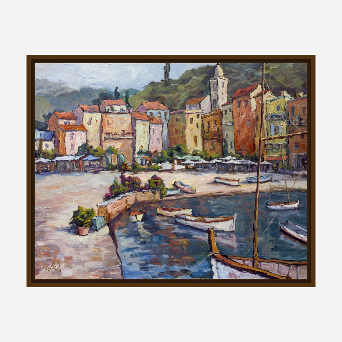 Cinque Terre Enhanced Canvas Print