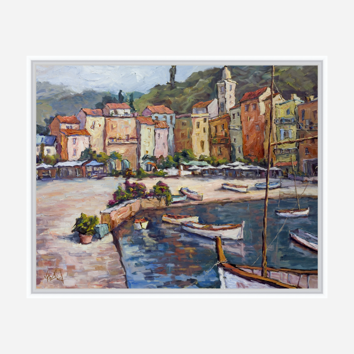 Cinque Terre Enhanced Canvas Print