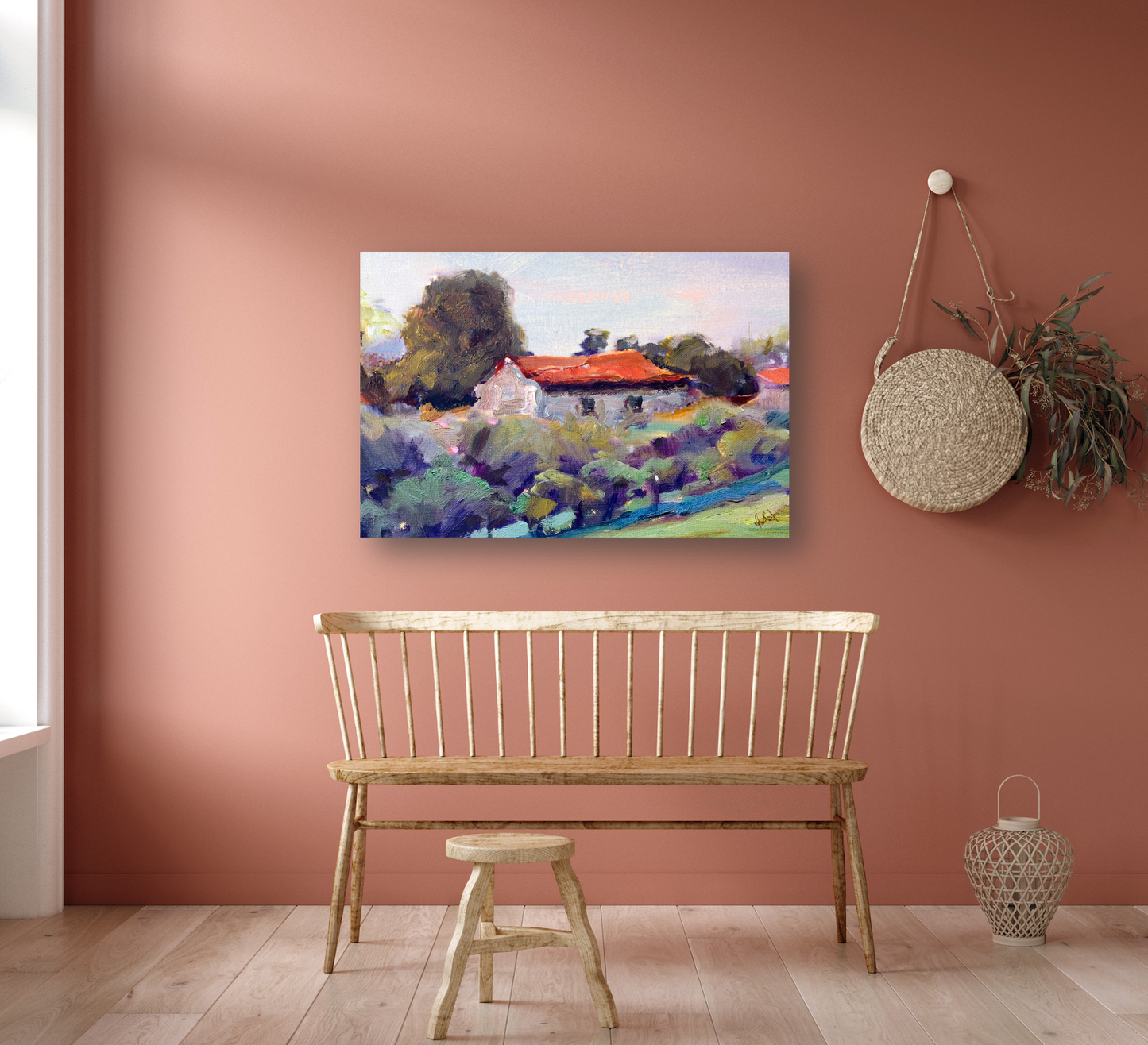 Cottage in the Country II Enhanced Canvas Print