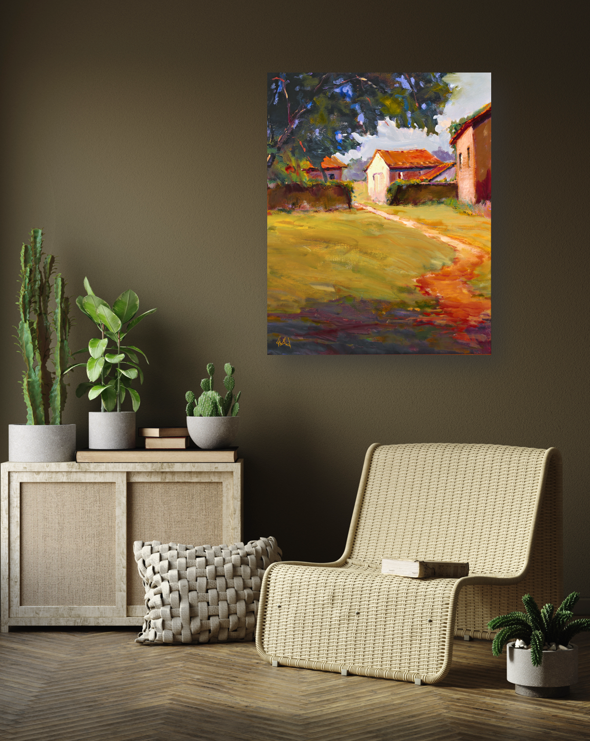 Country Living Enhanced Canvas Print