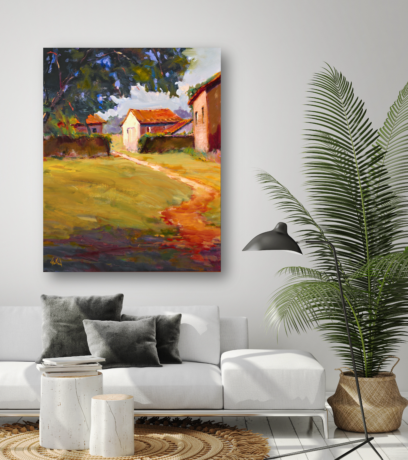 Country Living Enhanced Canvas Print