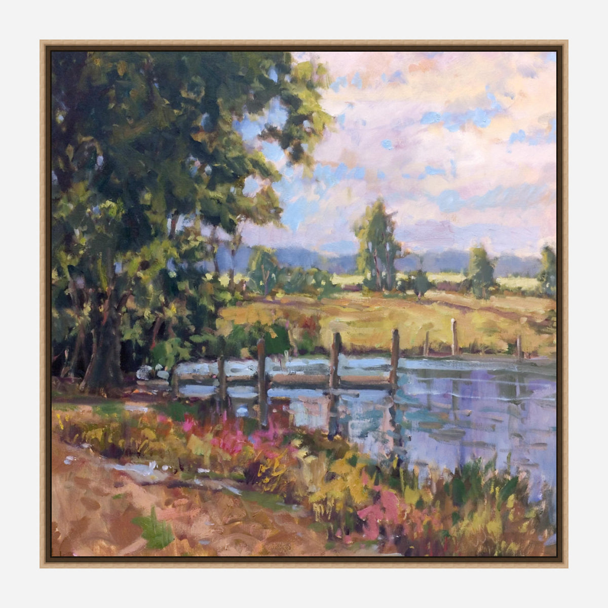 Country Pond Artist Canvas Enhanced Print