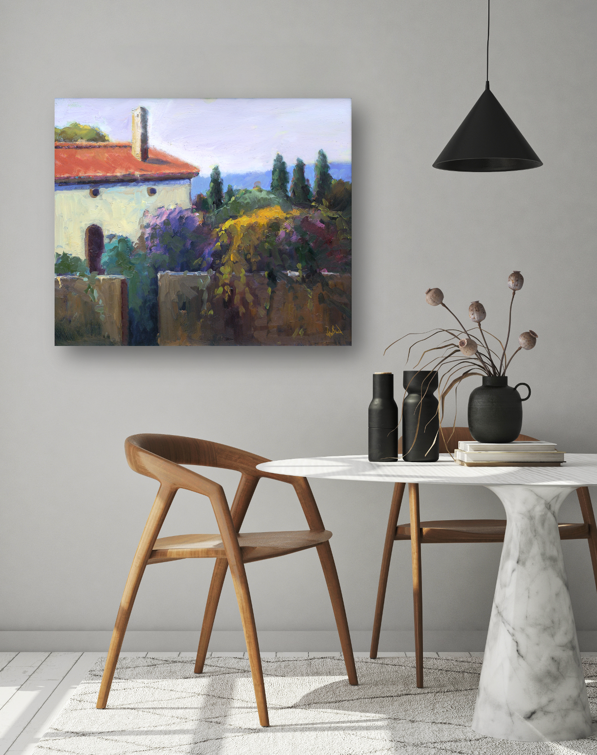 Country Serenity Enhanced Canvas Print