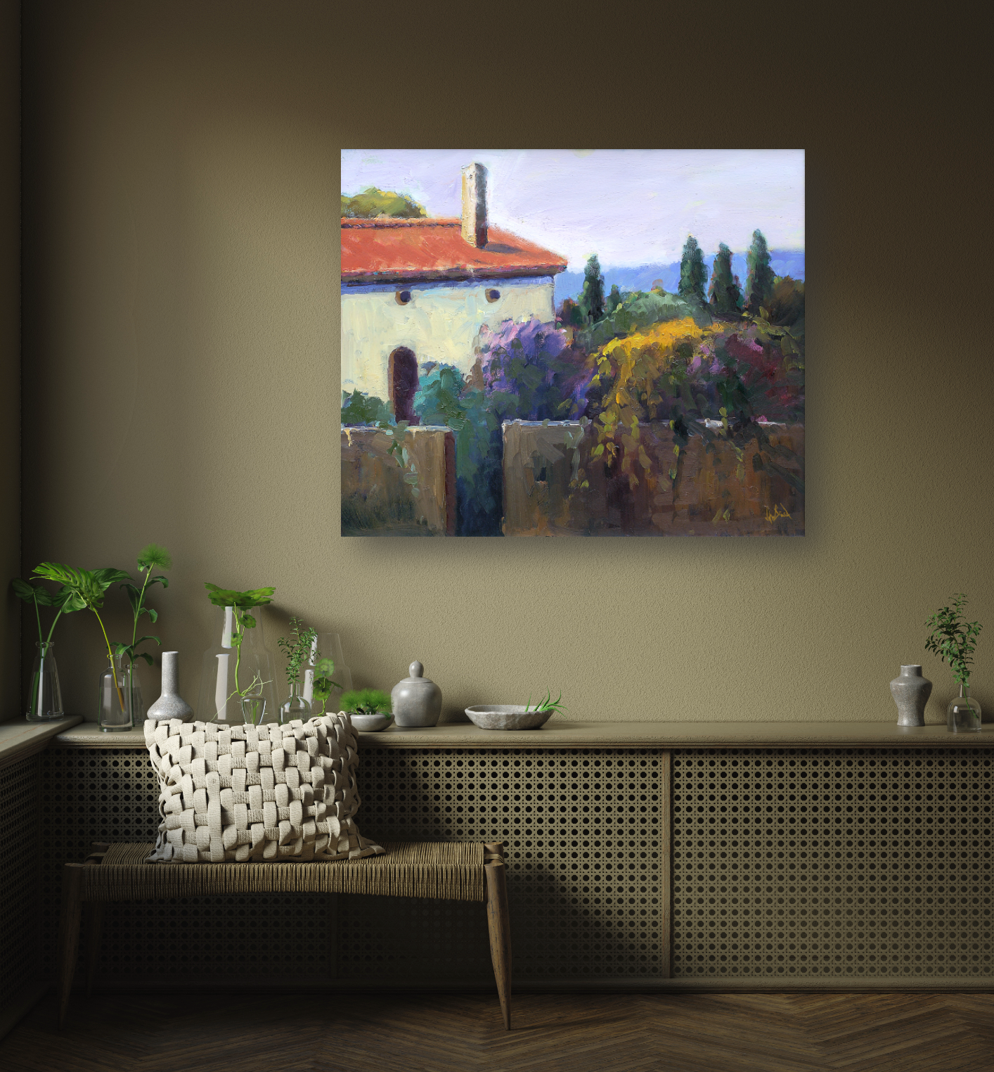 Country Serenity Enhanced Canvas Print