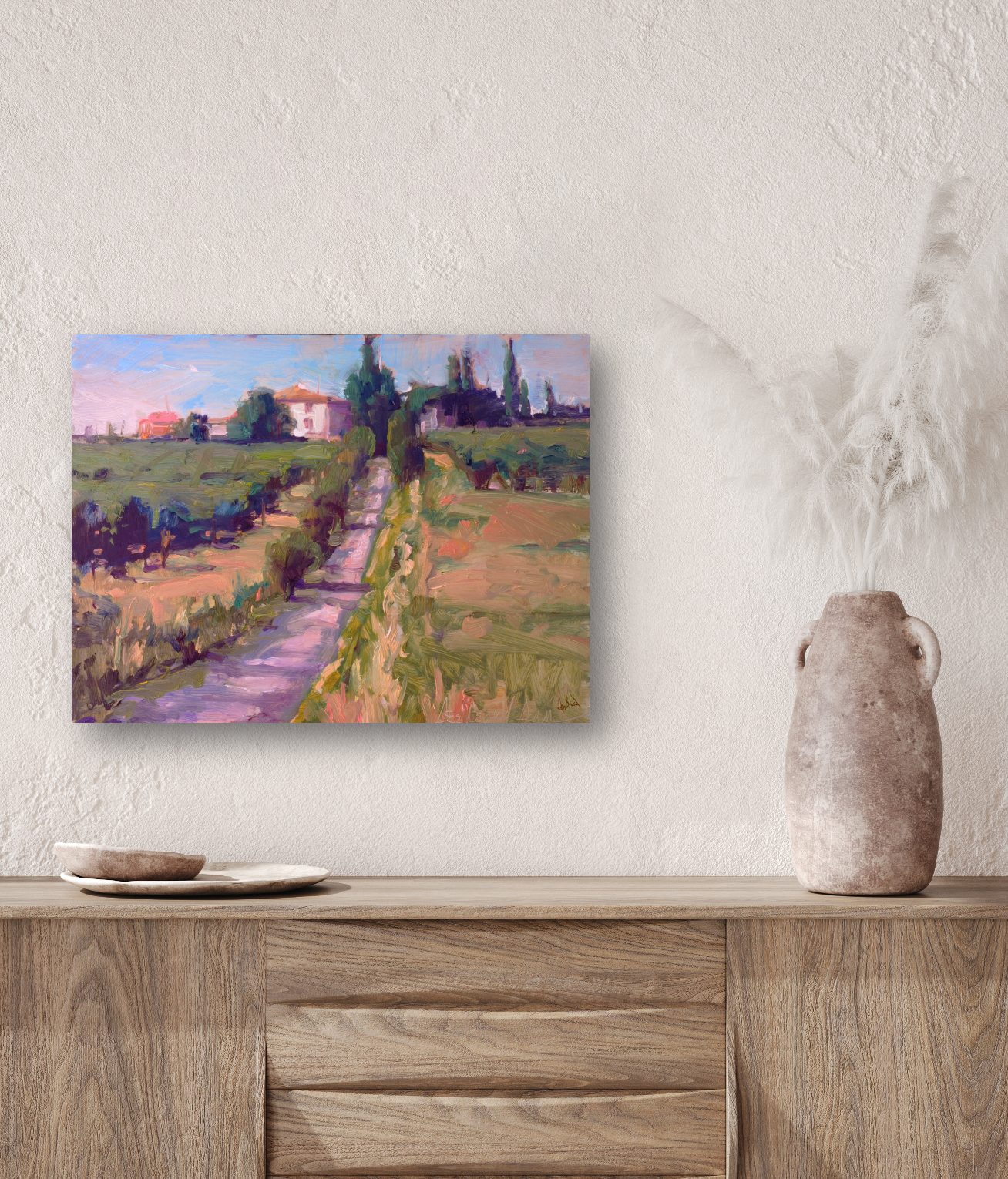 Country Vineyard Enhanced Canvas Print