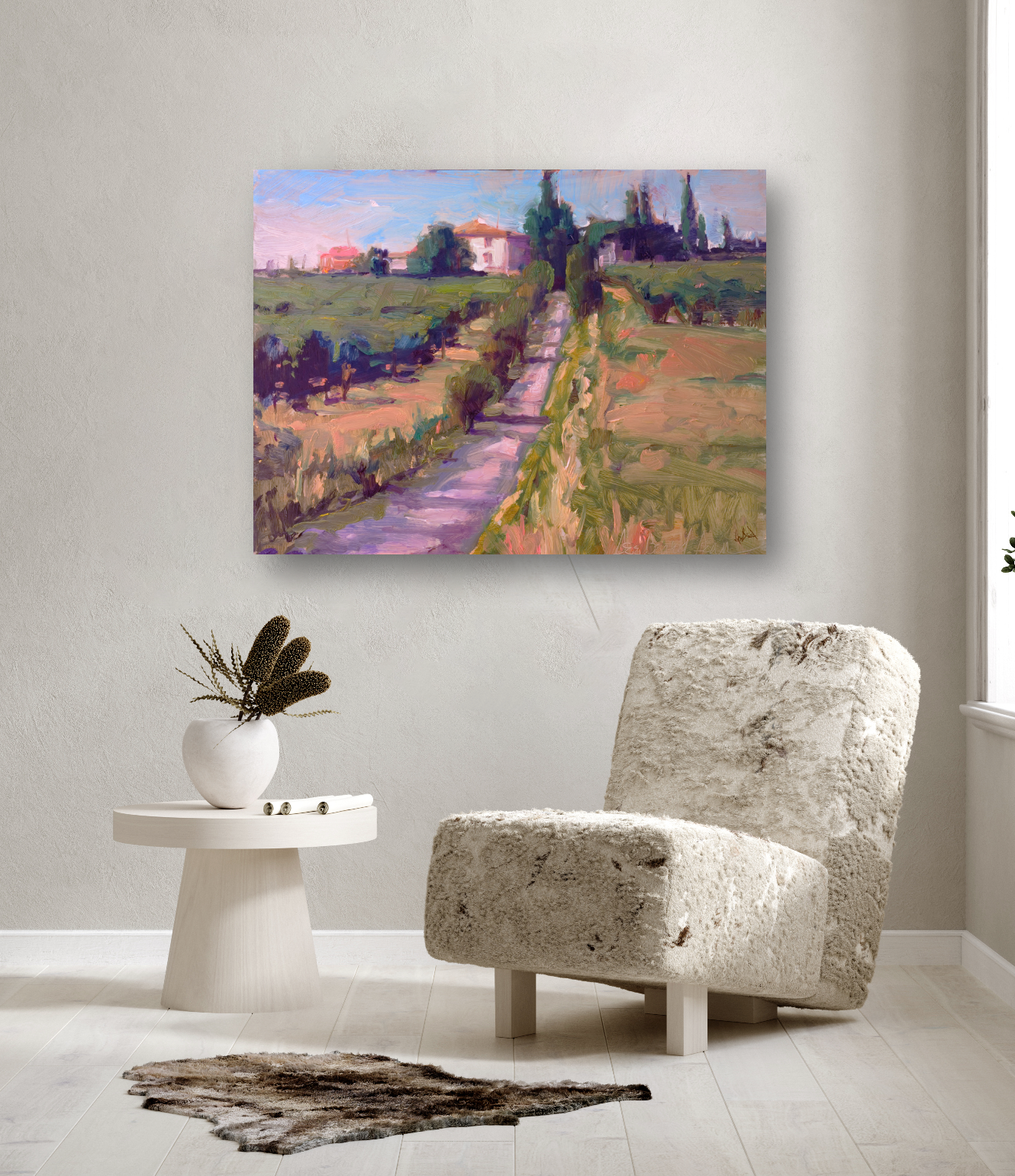 Country Vineyard Enhanced Canvas Print