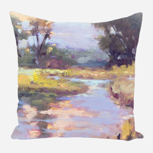 Dawn on the Marsh Pillow