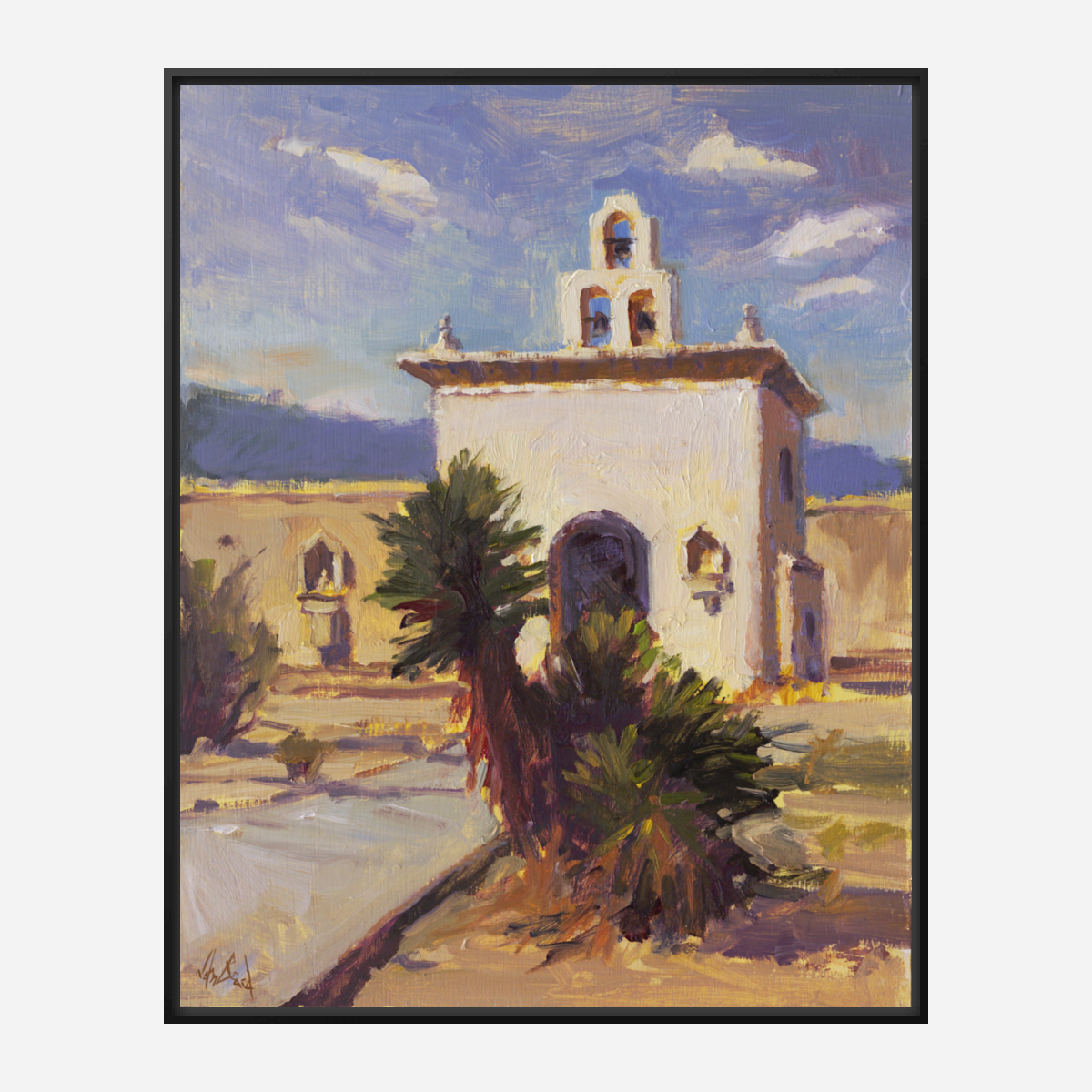 Desert Chapel Enhanced Canvas Print