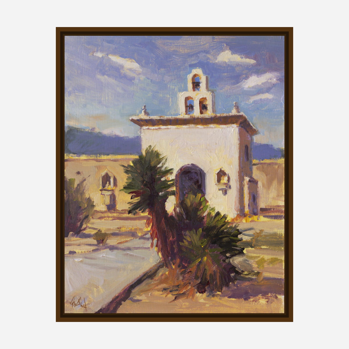 Desert Chapel Enhanced Canvas Print