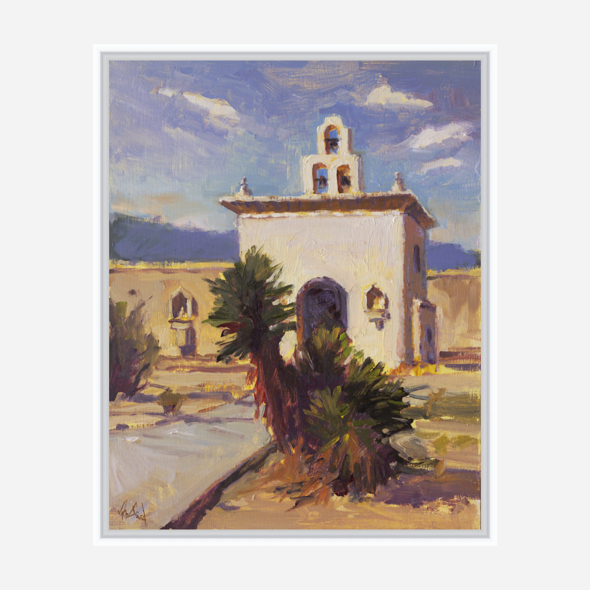 Desert Chapel Enhanced Canvas Print