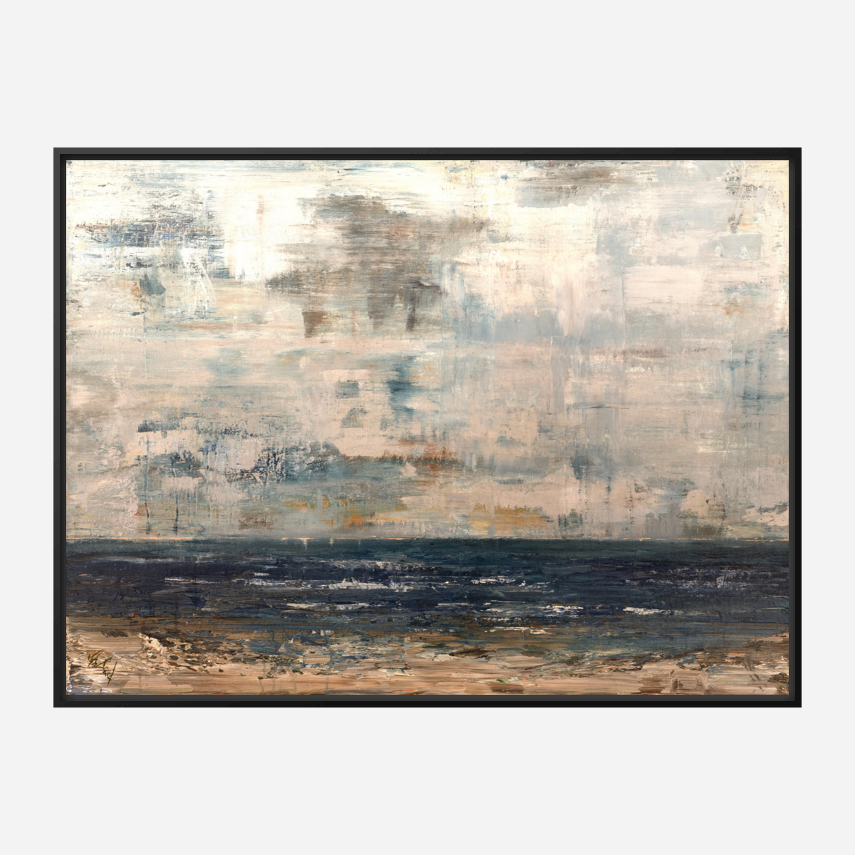 Earth Sea and Sky Artist Enhanced Canvas Print