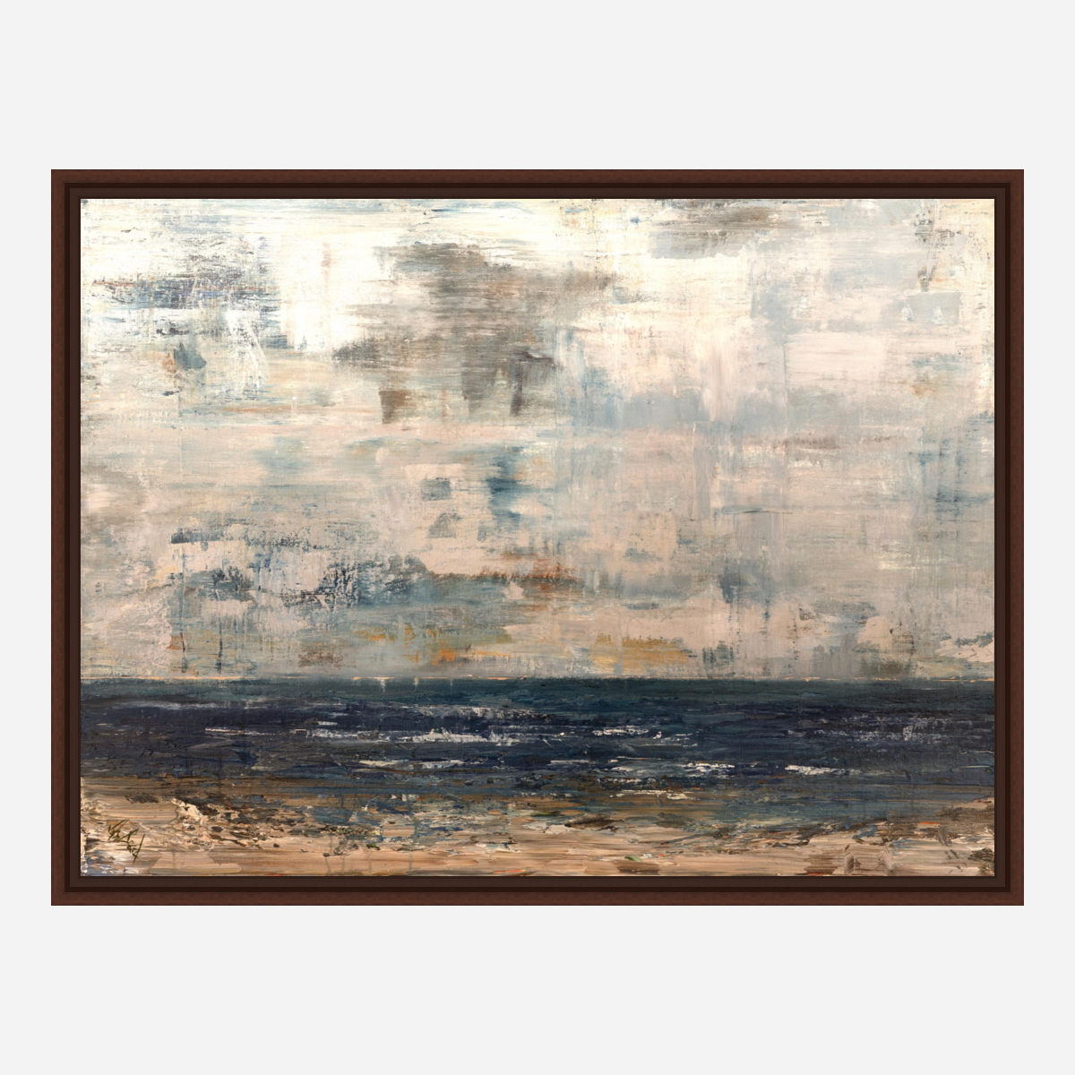 Earth Sea and Sky Artist Enhanced Canvas Print