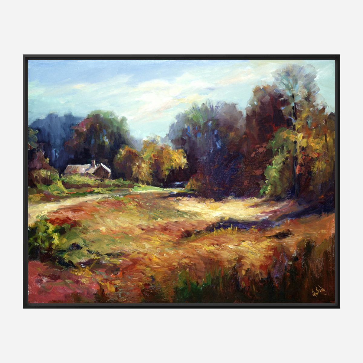 Fall in the Carolinas Artist Enhanced Canvas Print