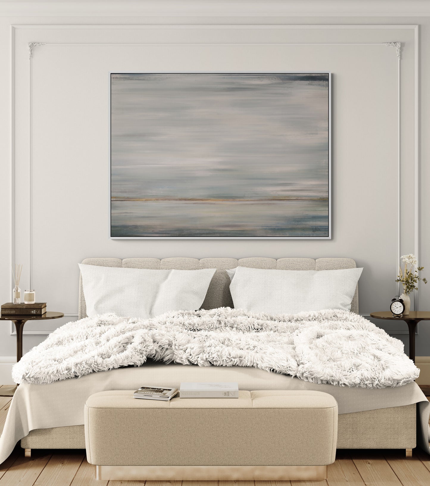 Golden Shore Artist Enhanced Canvas Print
