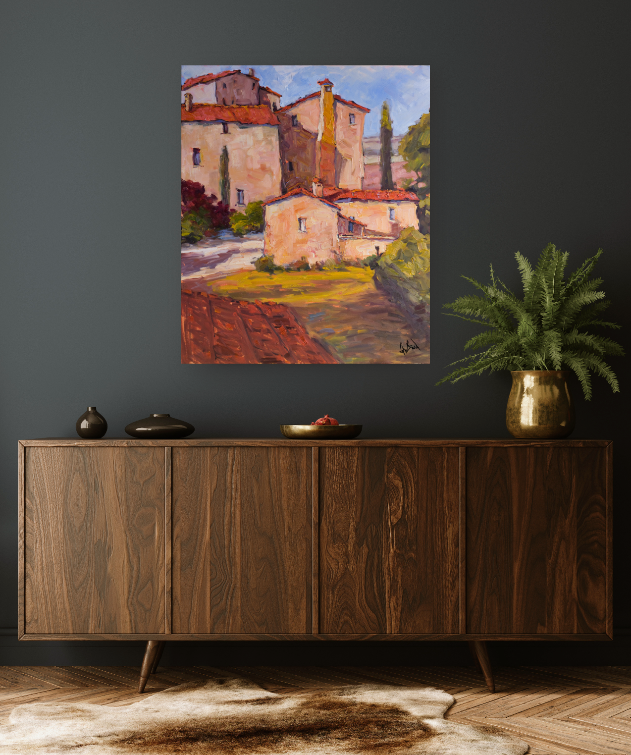 Farmhouse Artist Enhanced Canvas Print