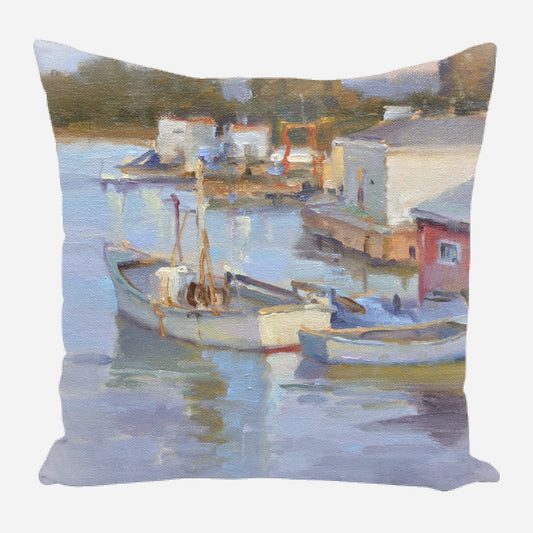 Fishing Village Pillow