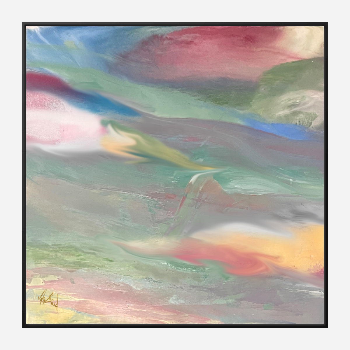 Fluid III Artist Enhanced Canvas Print