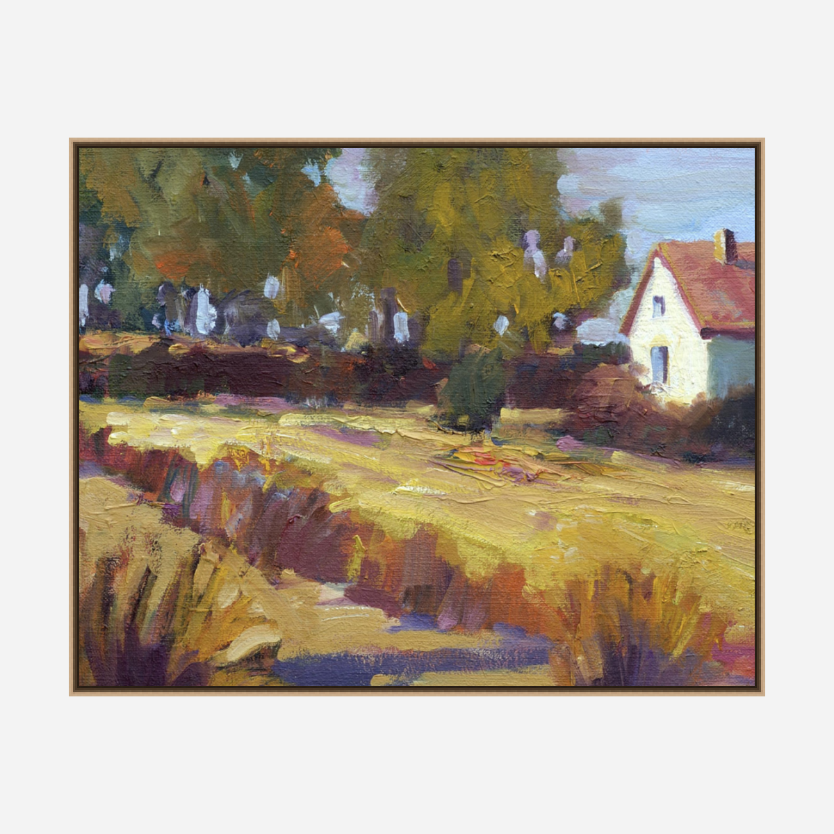 French Autumn Artist Enhanced Canvas Print