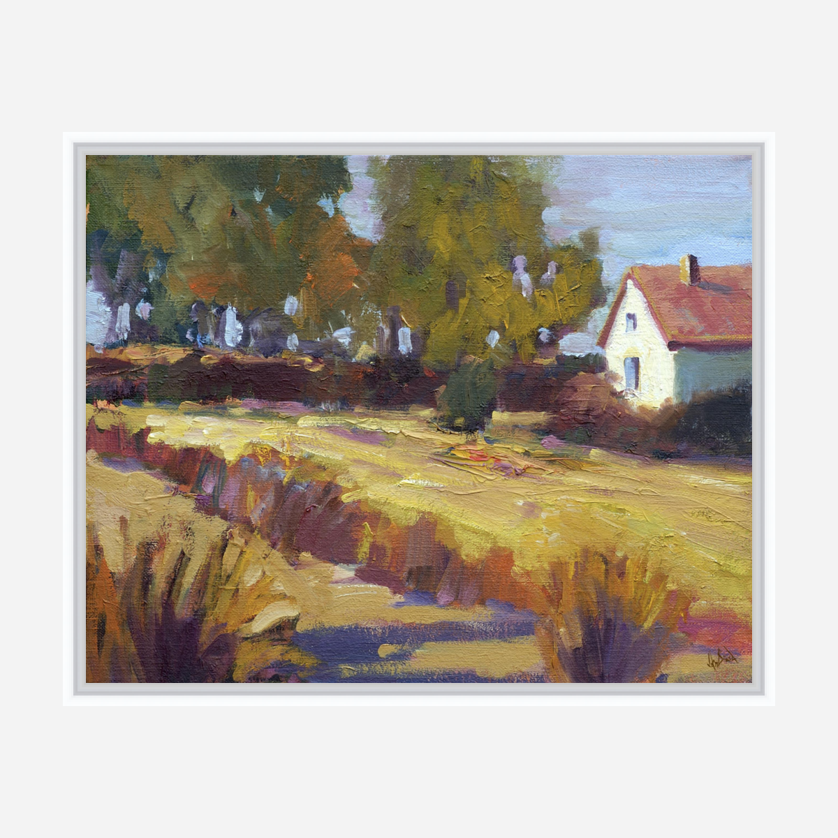 French Autumn Artist Enhanced Canvas Print