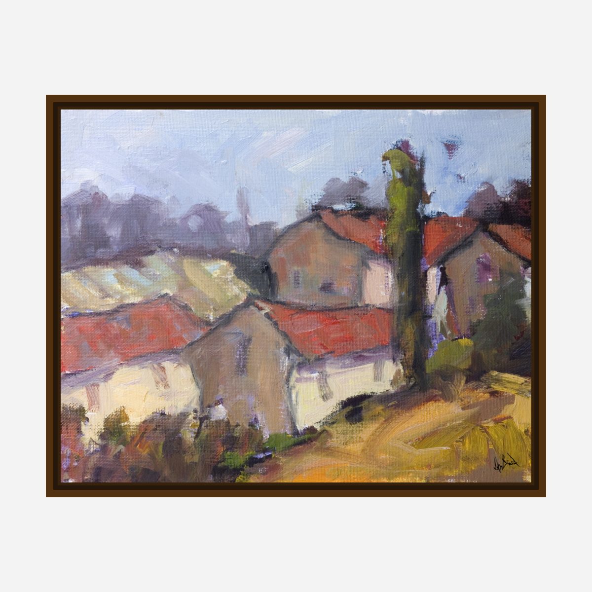 French Farmhouse Enhanced Canvas Print