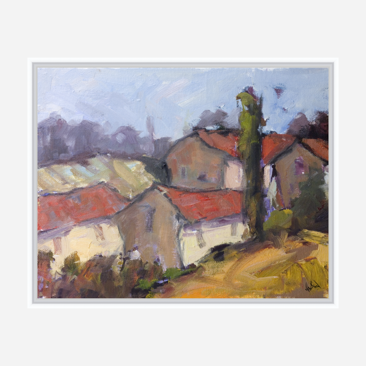 French Farmhouse Enhanced Canvas Print