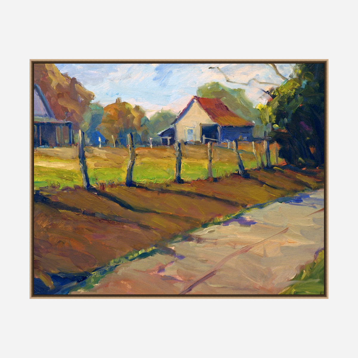 Georgia Barn Artist Enhanced Canvas Print