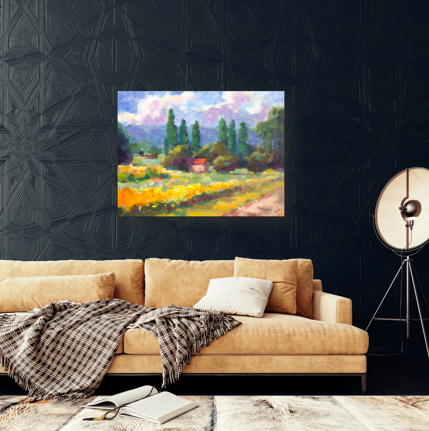 Golden Light Enhanced Canvas Print