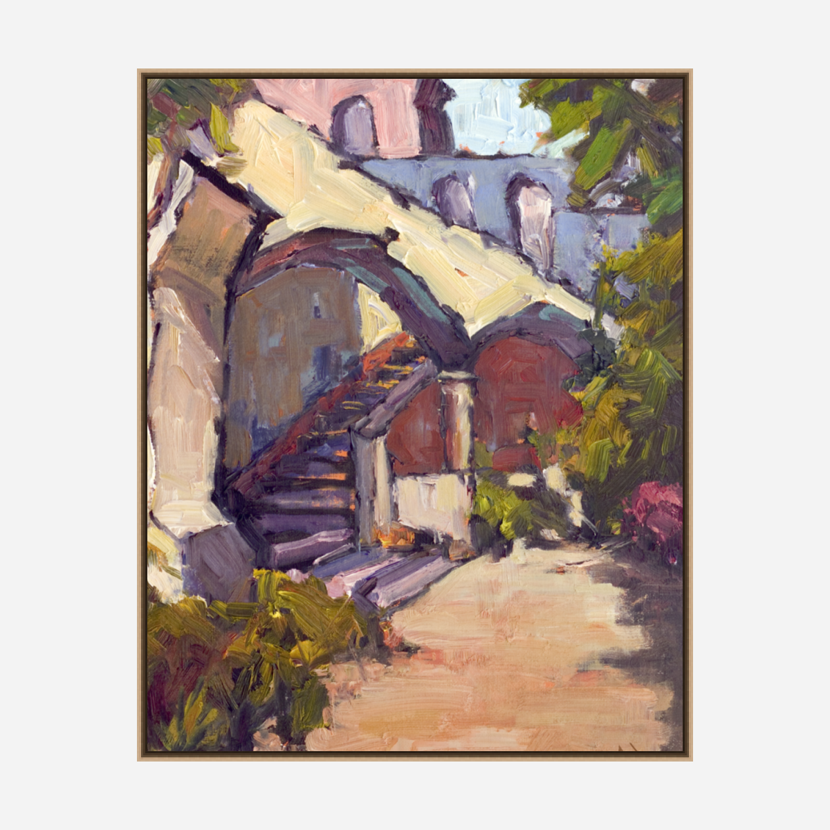 Greek Arches Artist Enhanced Canvas Print