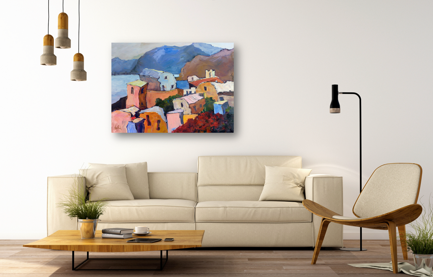 Greek Isles II Artist Enhanced Canvas Print