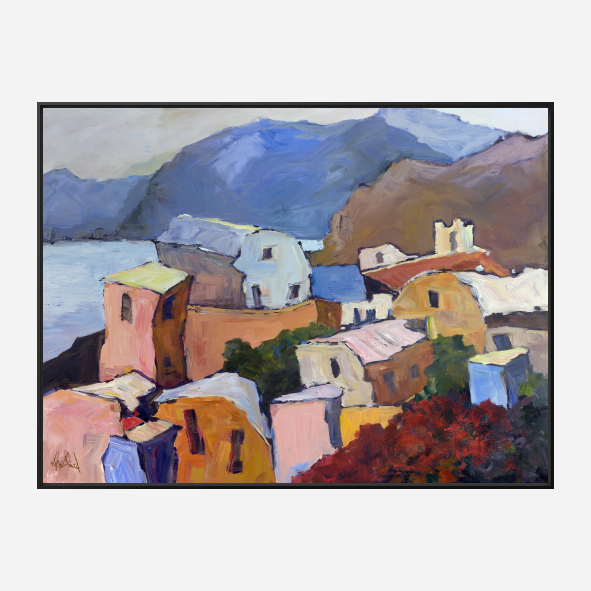 Greek Isles II Artist Enhanced Canvas Print