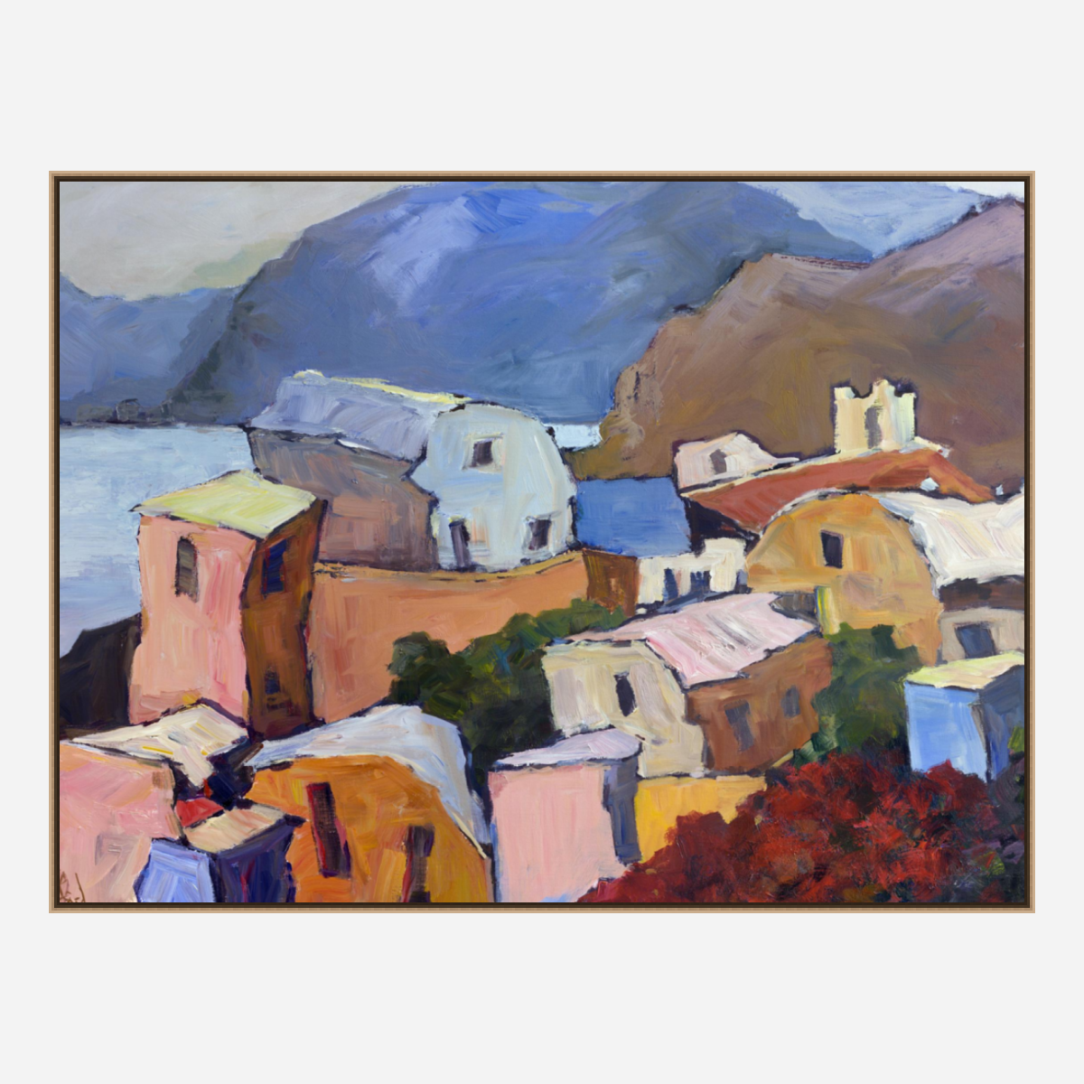 Greek Isles II Artist Enhanced Canvas Print