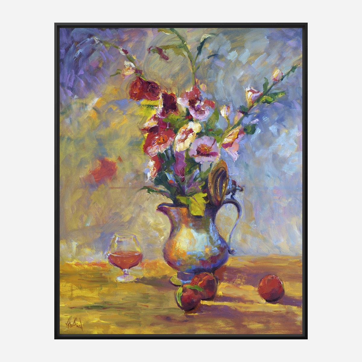 Hibiscus Artist Enhanced Canvas Print