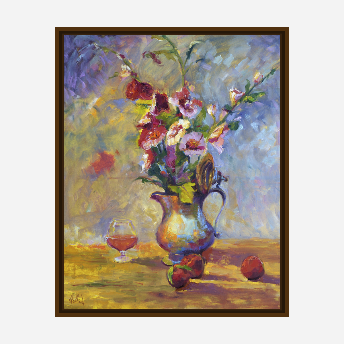 Hibiscus Artist Enhanced Canvas Print