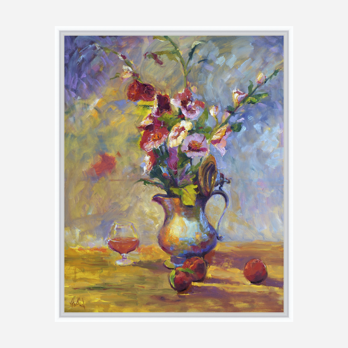 Hibiscus Artist Enhanced Canvas Print