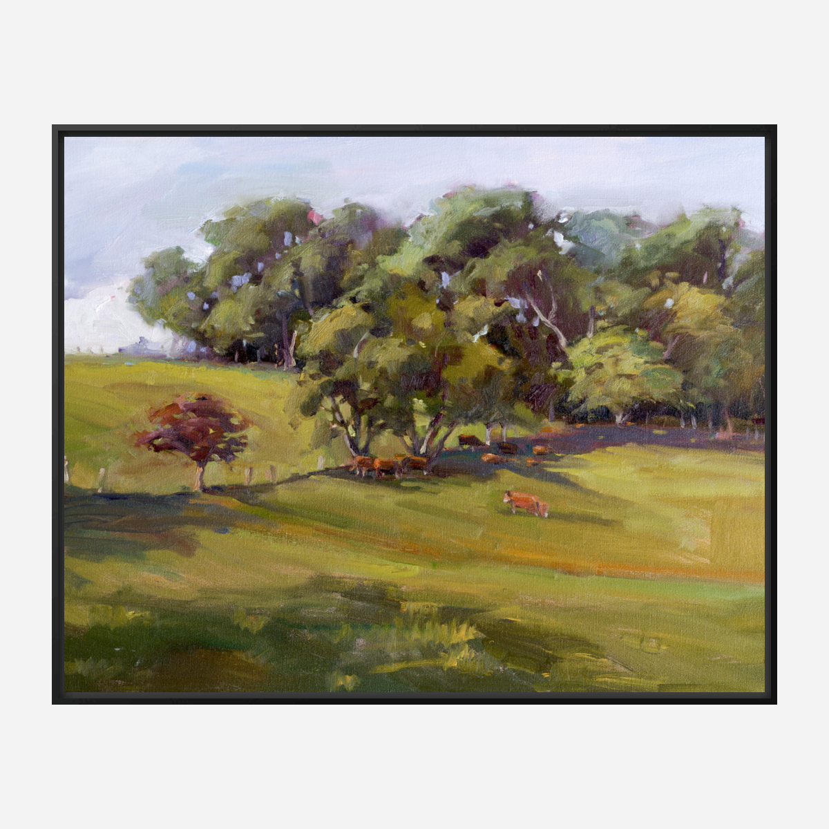 Hillside Pasture Artist Enhanced Canvas Print