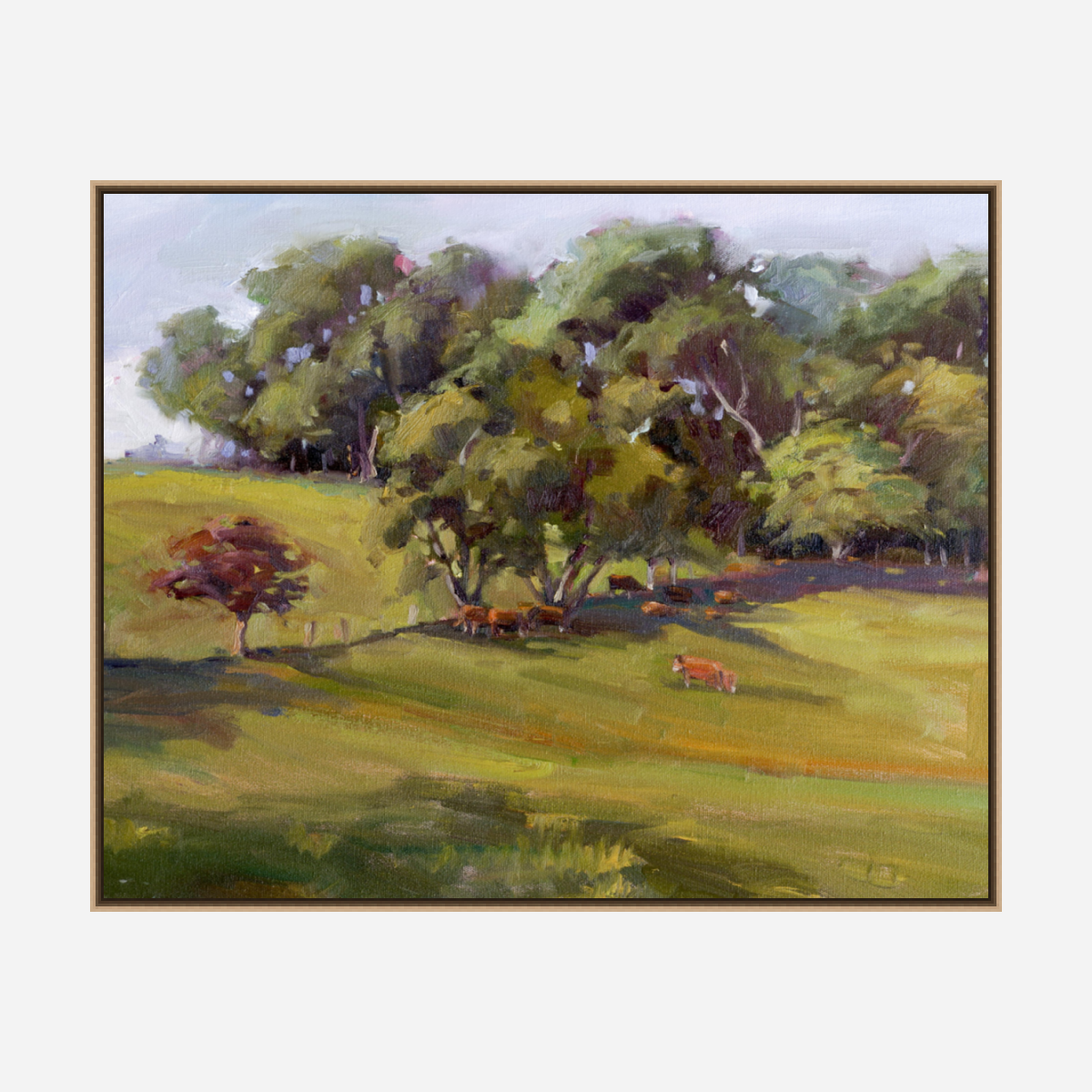 Hillside Pasture Artist Enhanced Canvas Print