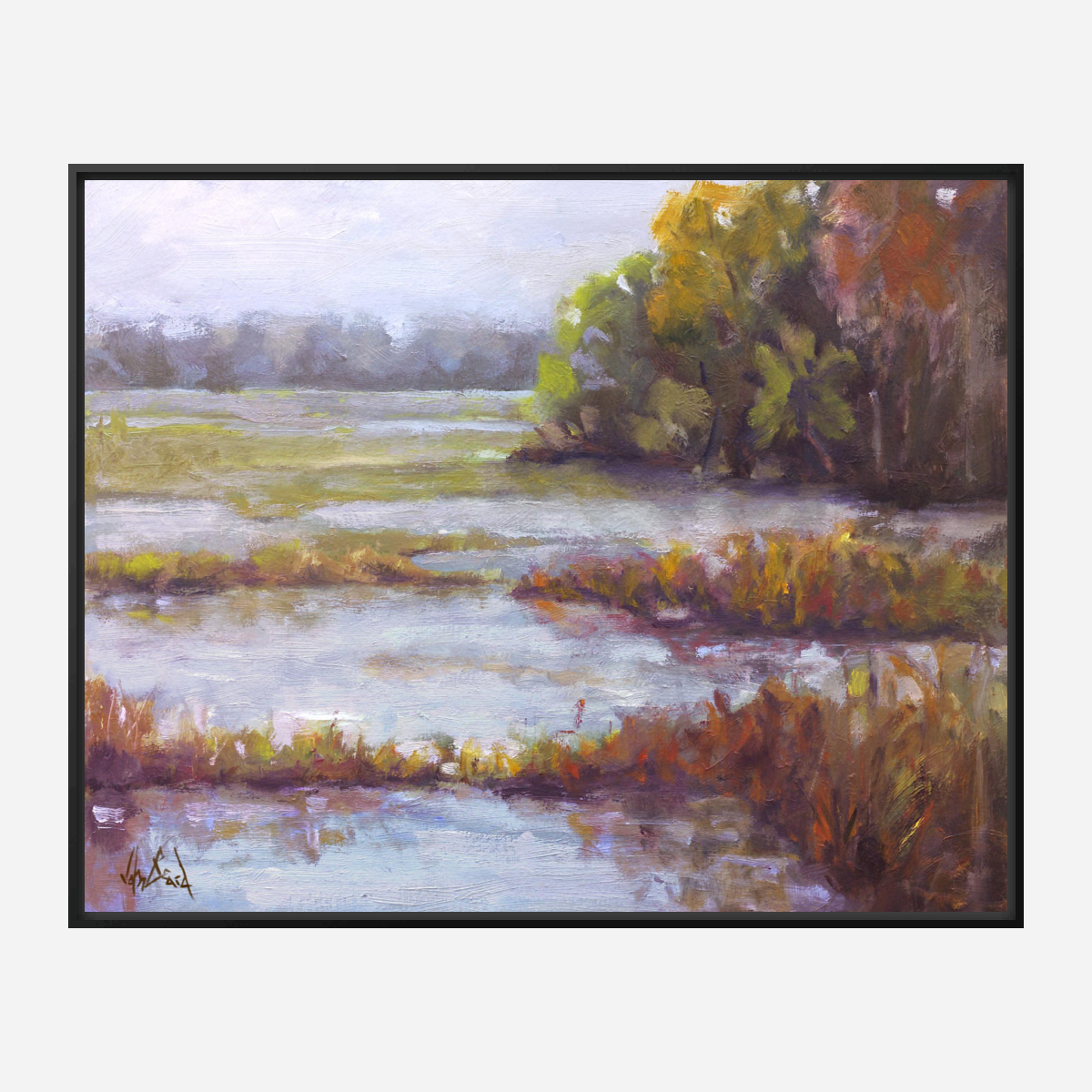 Hilton Head Marsh Artist Enhanced Canvas Print