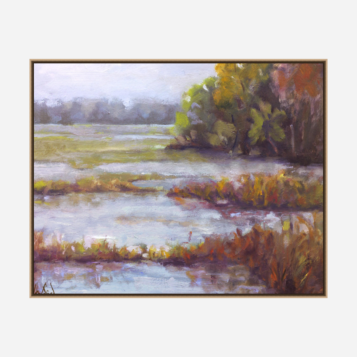 Hilton Head Marsh Artist Enhanced Canvas Print